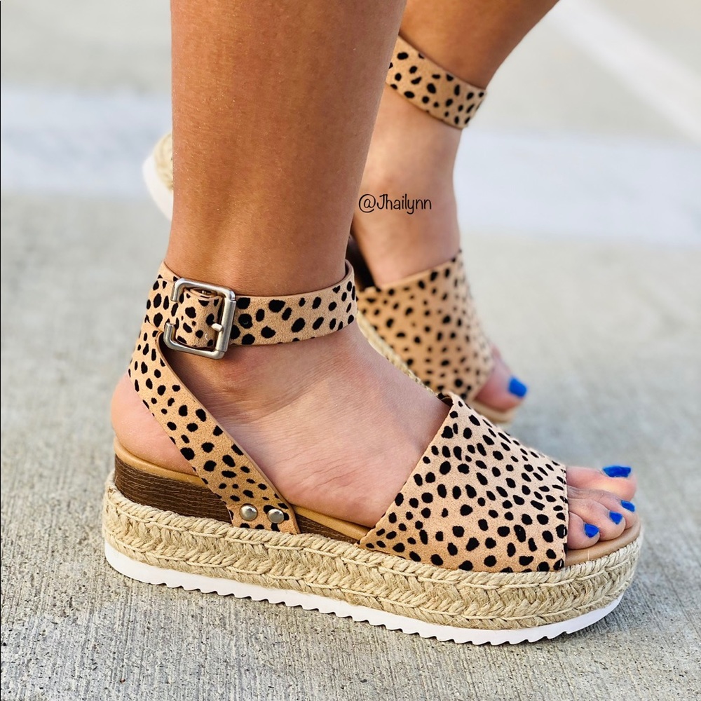 HP BEST IN BTQS Natural cheetah print espadrille - Picture 6 of 8